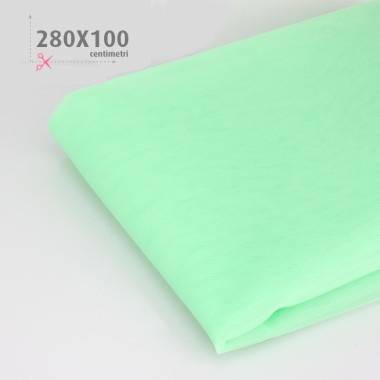 LIGHT GREEN TULLE H 280 x 100 cm
