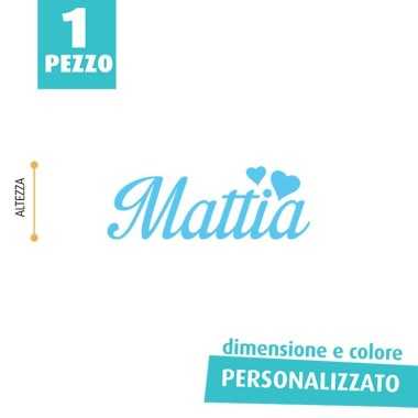 PERSONALIZED FELT NAME - MATTIA