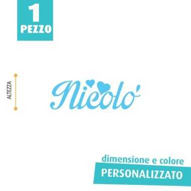 PERSONALIZED FELT NAME - NICOLO'
