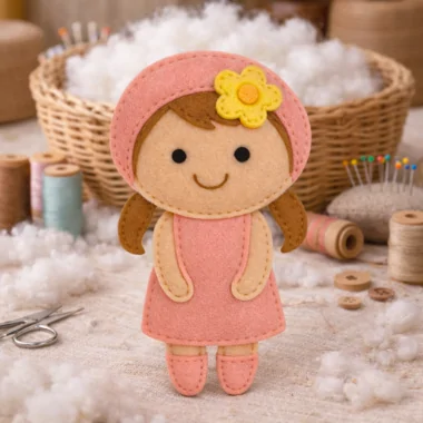 Un ours en peluche tissu feutre à empailler 2