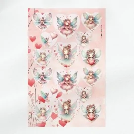 Cuori in pannolenci da 10, 12 e 16 cm - fate - cod.058 - kit san valentino|IDEEINFELTRO.COM