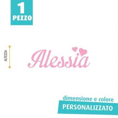 PERSONALIZED FELT NAME - ALESSIA