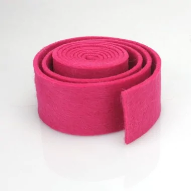 DONKERBLAUW VILT LINT - AFM. 4 CM x 150 CM