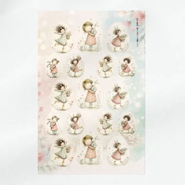Panel de pascua en fieltro fino modelo 117 - momentos de pascua 2