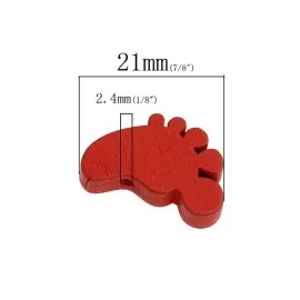 40 Bottoni misti in legno - piedino|IDEEINFELTRO.COM
