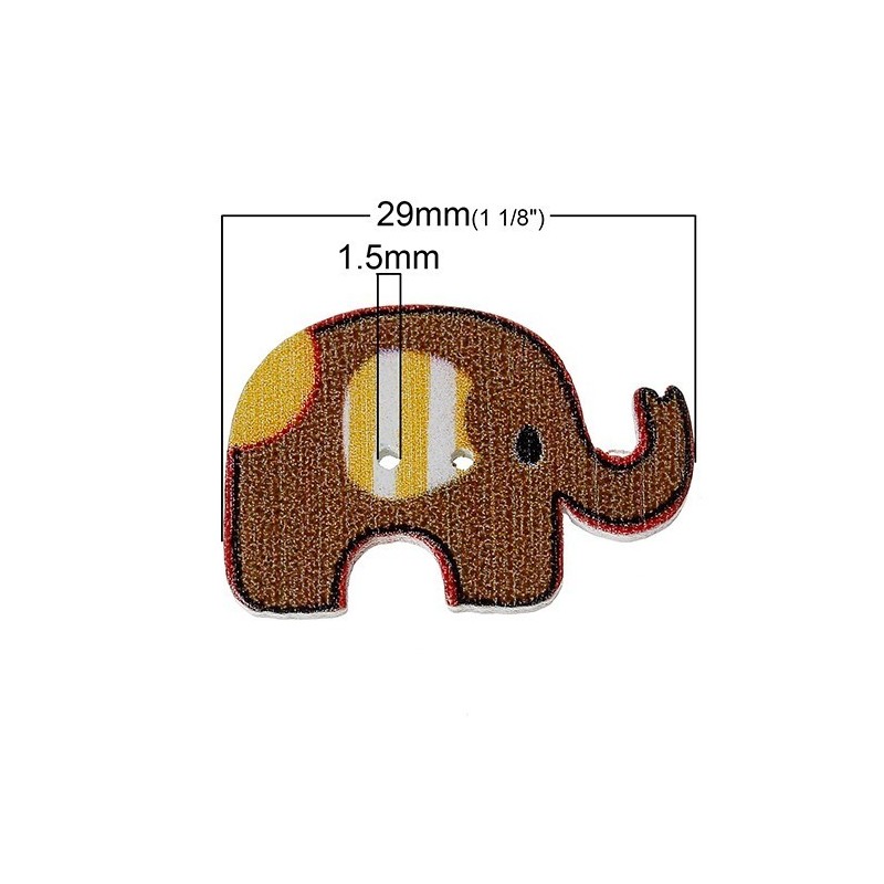40 DE NASTURI DIN LEMN - ELEFANT