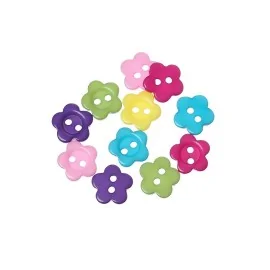 40 KUNSTSTOFFKNÖPFE - BLUME
