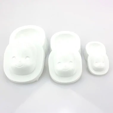 SET OF 3 MOULDS FOR EVA FOAM - FACCE BIMBI
