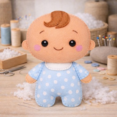 Un ours en peluche feutrine à empailler 2