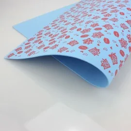 OWLS PRINTEDEVA FOAM 40 X 60 CM - TURQUOISE