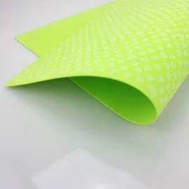 HEART PRINTEDEVA FOAM 40 X 60 CM - ACID GREEN