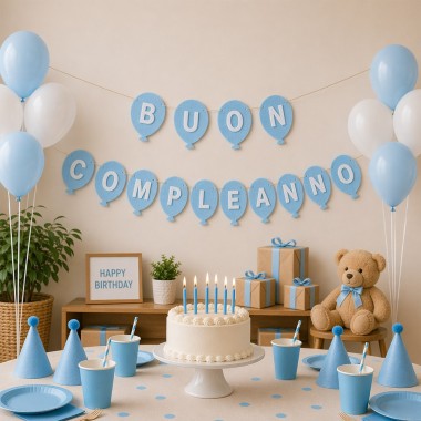 Festoon kit in soft craft felt 6 balloons - color of your choice 2