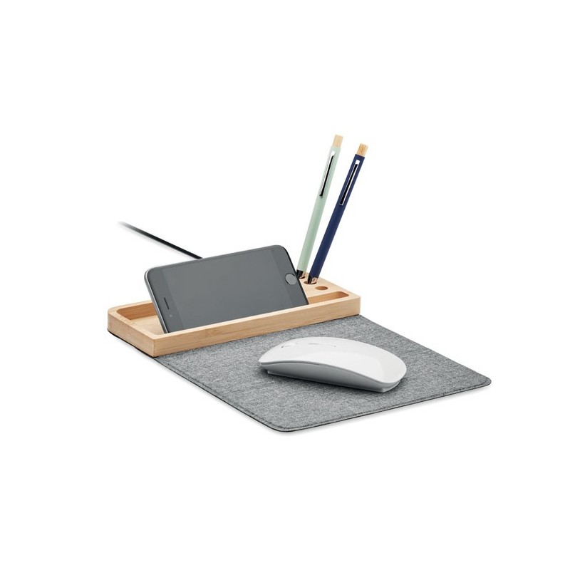 Caricabatterie wireless - con stampa personalizzata 1 colore|IDEEINFELTRO.COM