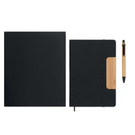 Set di quaderni a5 rpet - con stampa personalizzata 1 colore|IDEEINFELTRO.COM