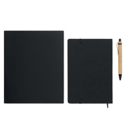 Set di quaderni a5 rpet - con stampa personalizzata 1 colore|IDEEINFELTRO.COM