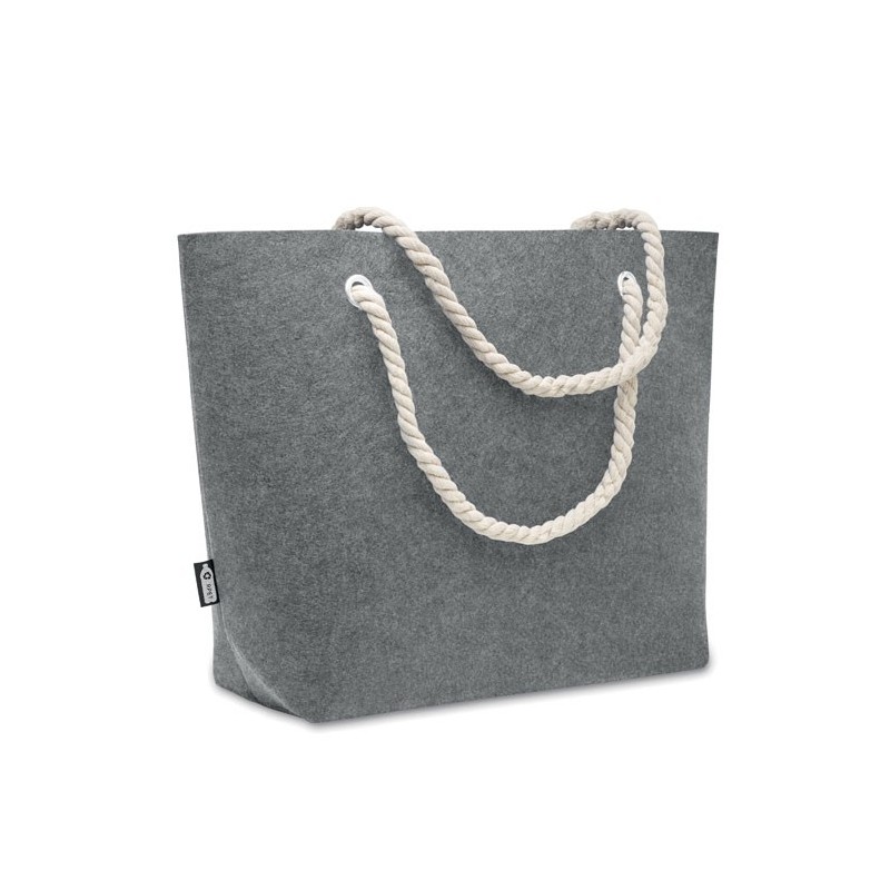 Borsa da spiaggia in feltro rpet - con stampa personalizzata 1 colore|IDEEINFELTRO.COM