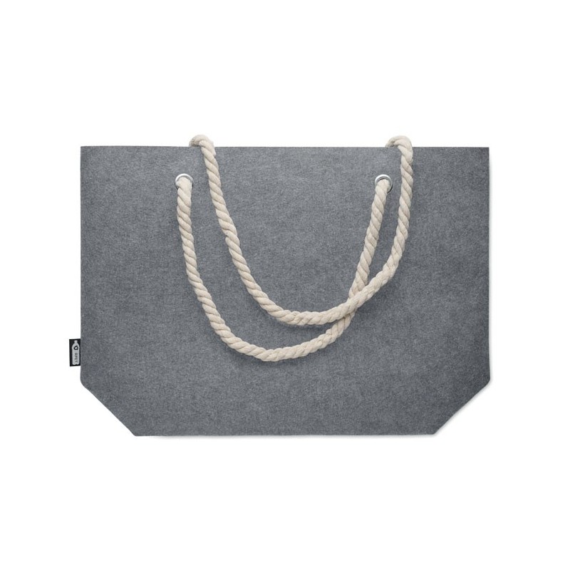 Borsa da spiaggia in feltro rpet - con stampa personalizzata 1 colore|IDEEINFELTRO.COM