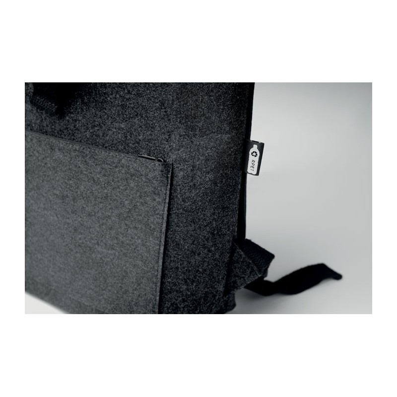 Zaino in feltro rpet - con stampa personalizzata 1 colore|IDEEINFELTRO.COM