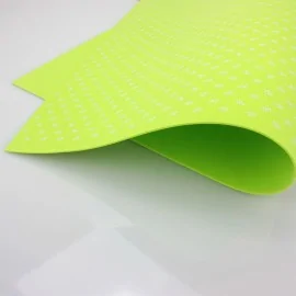 Gomma Crepla Stampata Fiorellini  40 X 60 Cm - Verde Acido|IDEEINFELTRO.COM