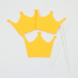 Kit per photo booth - Corona a 3 punte|IDEEINFELTRO.COM