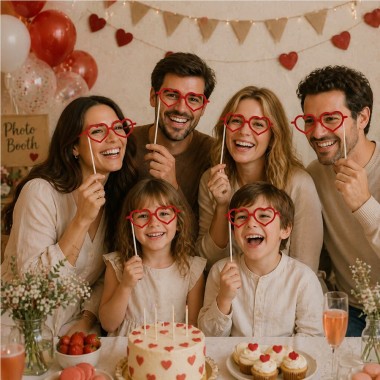 Fotobox-Set – Brillenherzen 2