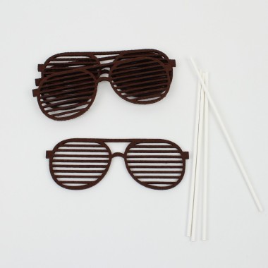 Kit photo booth - Lunettes rayées
