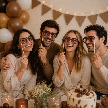 Kit photo booth - Lunettes rayées 2