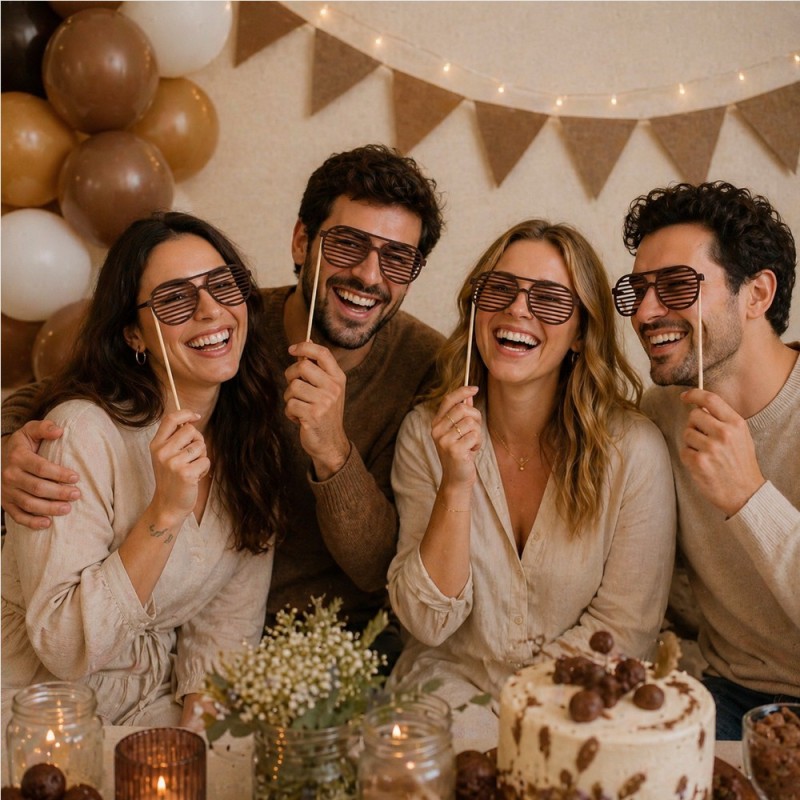 Kit photo booth - Ochelari cu dungi