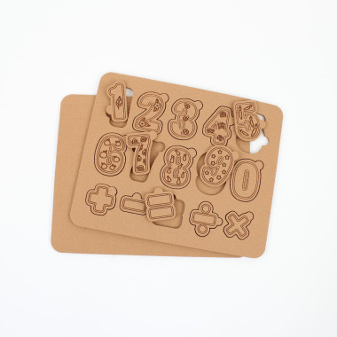 Puzzle didattico in feltro – numeri