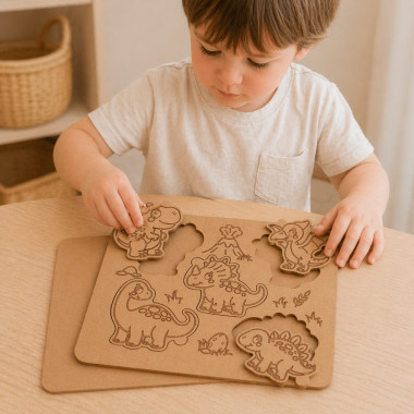 Puzzle éducatif feutre – dinosaures 2