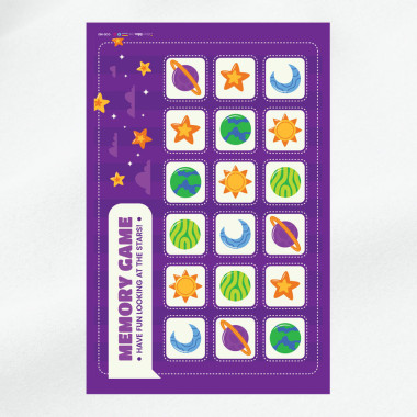 Kit de tarjeta de memoria fieltro fino impresa - Lo spazio