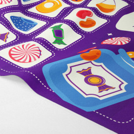 Kit fetru moale card de memorie imprimat - Dulciurile