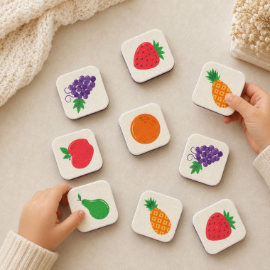 Kit fetru moale card de memorie imprimat - I frutti 2
