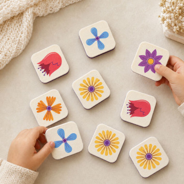 Kit fetru moale card de memorie imprimat - I fiori 2