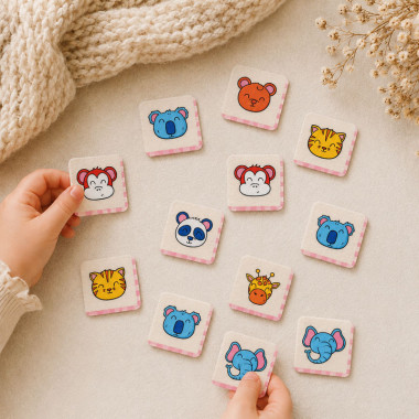 Kit fetru moale card de memorie printat - Animale 2