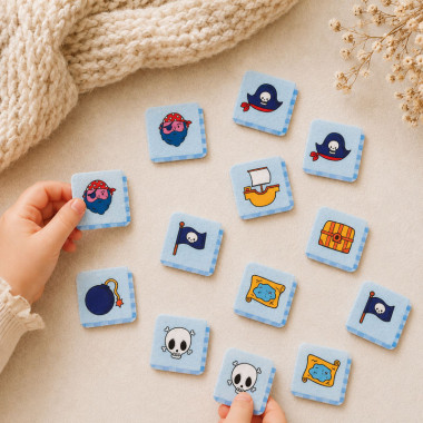 Printed soft craft felt memory card kit - The Pirates 2
