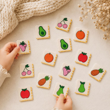Kit de feutrine carte mémoire imprimée - La frutta 2