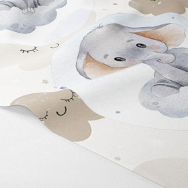 soft craft felt birth panel for decorations - cloud elephant