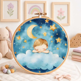 Geburtstafel in bastelfilz für Dekorationen – Star Dreams