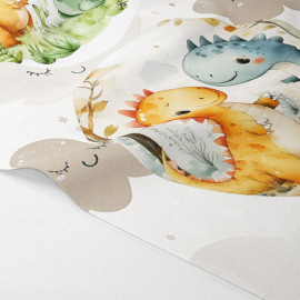 Panneau de naissance en feutrine pour les décorations - amis dinosaures