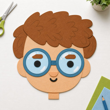 soft craft felt Panel Size & Compose- Theme the Boy