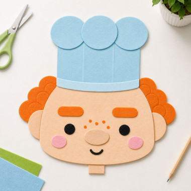 feutrine Panel Cut & Compose - Thème Chef