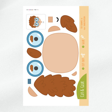 soft craft felt Panel Size & Compose- Theme the Boy 2