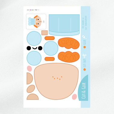 soft craft felt Panel Cut & Compose- Chef Theme 2