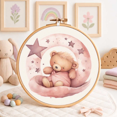 Panel de parto en fieltro fino para decoraciones - oso de peluche