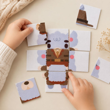 Am printat fetru moale kit de puzzle pentru decupat - Blade