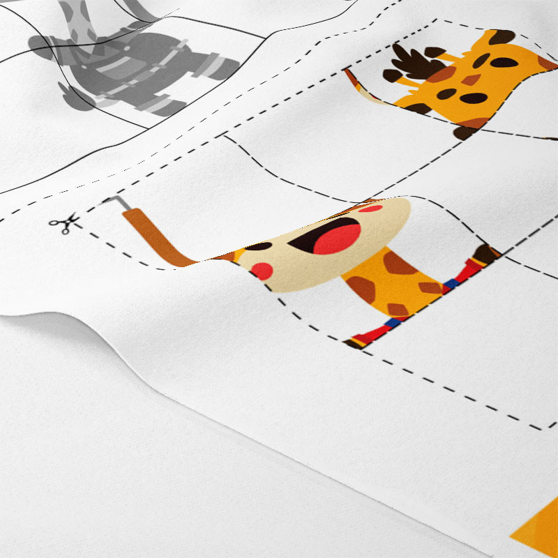 Imprimé feutrine kit de puzzle à découper - Girafe