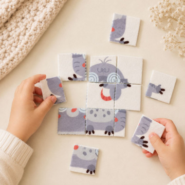 Kitul fetru moale puzzle imprimat pentru decupat - Armadillo