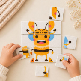 Kit de puzzle feutrine imprimé à découper - Ape