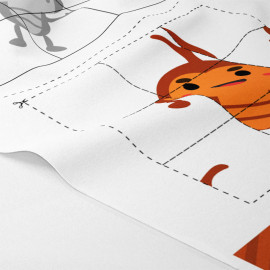 Kit de puzles fieltro fino recortado impreso - Cucaracha